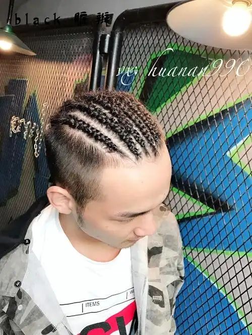 脏辫制作-贴头辫,又称地垄沟!黑子制造!