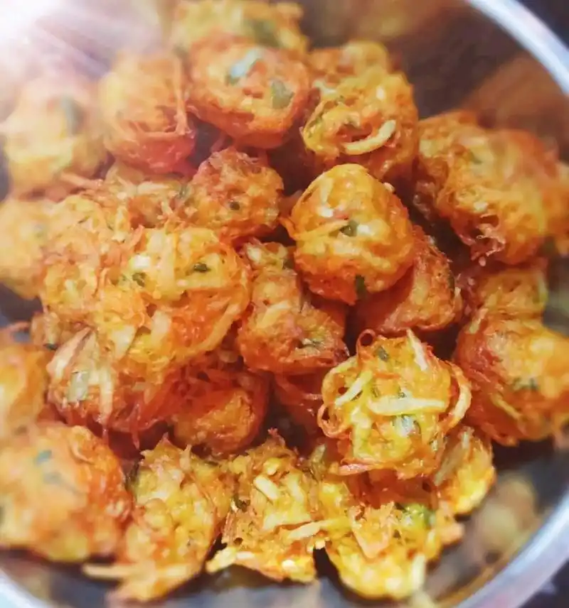 油炸丸子是我的最爱,特别是肉丸子,但肉丸子油大, - 抖音