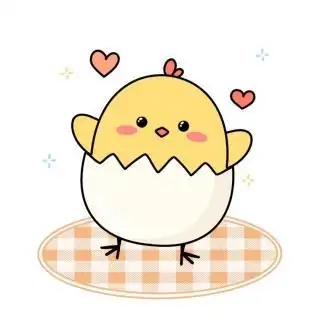 可爱的母鸡小鸡简笔画