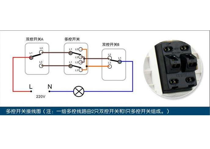 多控开关应该如何接线?学会这一招,接线再也不用请电工了