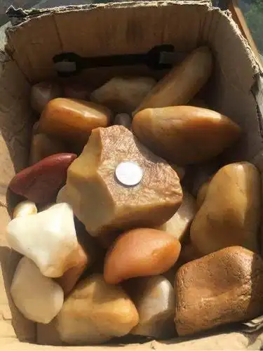 河边溜达十分钟随手捡块石头值220万这个地方就靠捡石头致富