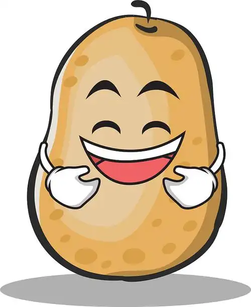 喜怒无常的土豆卡通形象图片素材