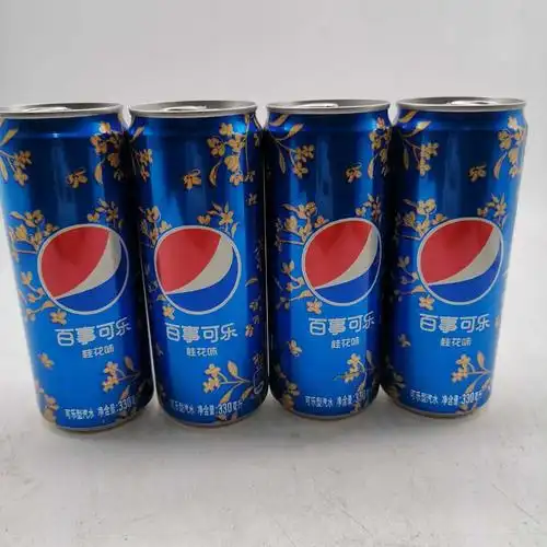 新品网红百事可乐330ml*24听装细高罐桂花味碳酸饮料可乐饮料包邮