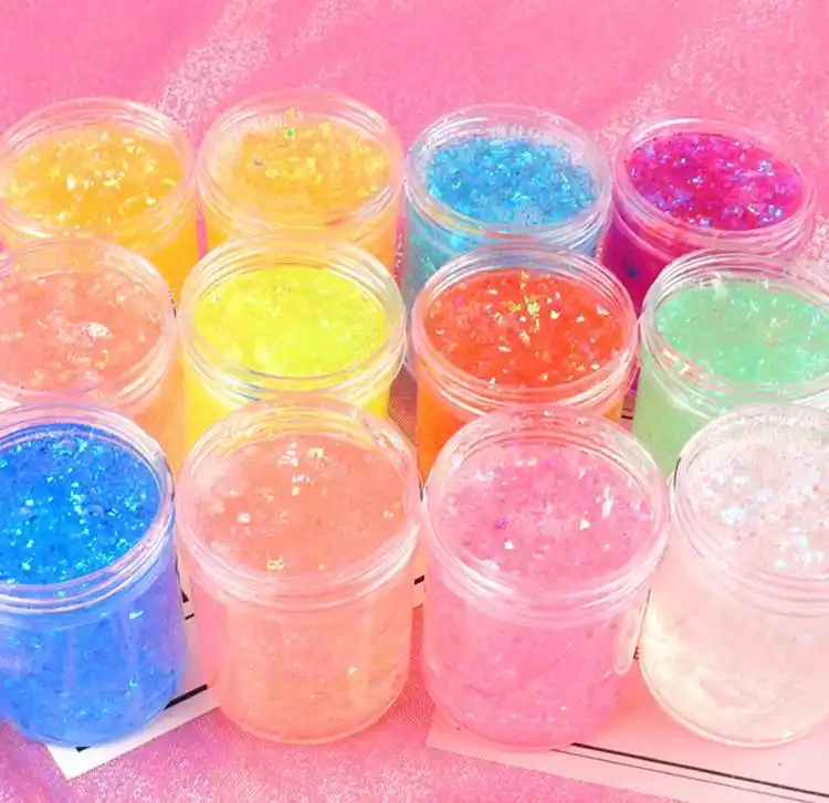 水晶泥成品鬼口水史莱姆slime少女解压戳高透冰山泥ins同款棉花泥_券