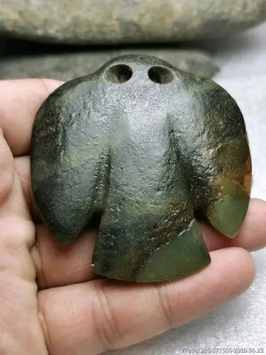 红山文化玉枭,,玉质好,包浆沁色入骨,,,高古玉器红山玉器红山