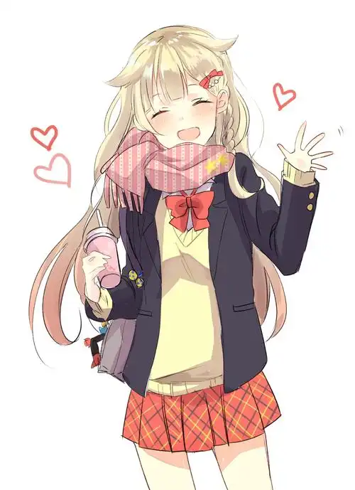 求一个动漫女孩微笑的头像