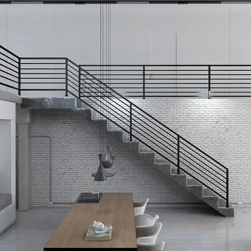 简约铁艺楼梯扶手室内阳台护栏创意围栏家用实木飘窗栏杆阁楼装饰