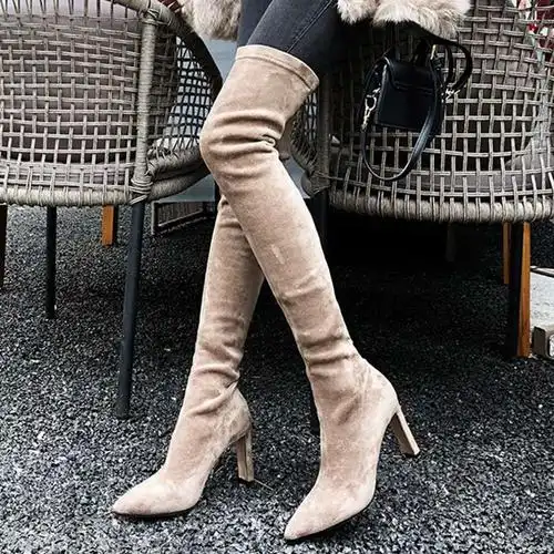 共2402 件长靴子弹力靴子过膝靴子长筒靴子女靴子相关商品