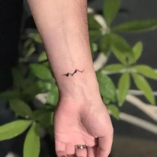 宣小姐手腕小清新纹身图案