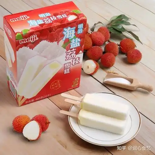 明治乌龙白桃雪糕