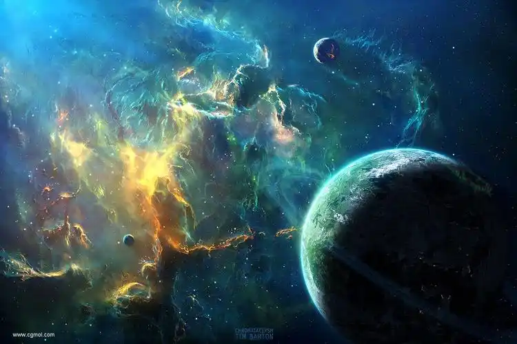 震撼神秘而又美丽的宇宙图