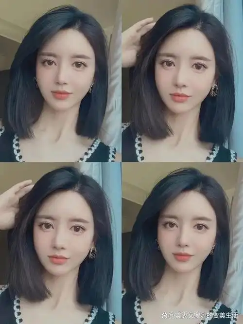 05层次感锁骨发内扣锁骨发是一种非常适合圆脸型中年女性的发型.