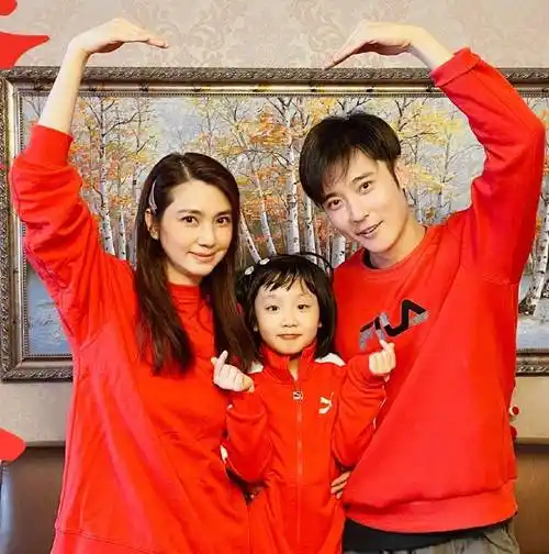 明星家庭晒新年全家福:陈小春王祖蓝二胎曝光,黄晓明夫妇很意外_女儿