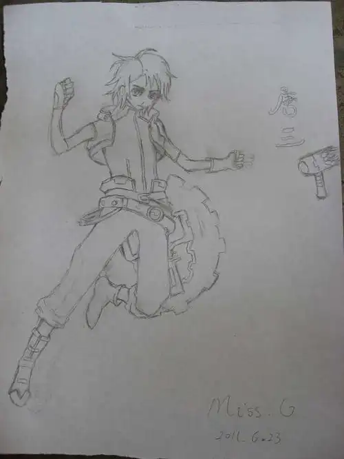 唐三简笔画图片 第1页唐三简笔画步骤唐三海神简笔画