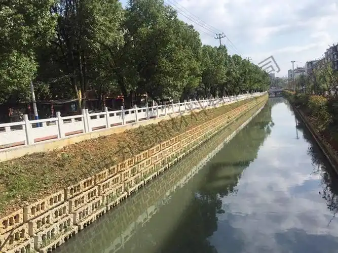 生态河道护坡效果实拍_工程案例_湖北中力通新材料有限公司