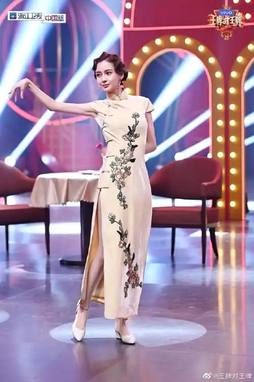 王牌对王牌##angelababy旗袍造型