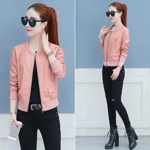 2020新款春秋衣服女土春装春季春天褂子外套休闲短款pu皮衣夹克衫