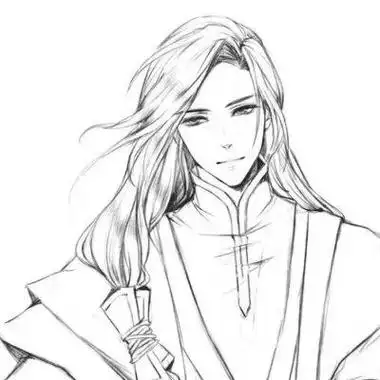 动漫古风女生简笔画动漫人物图片男生古风简笔画素描古风男生动漫图片