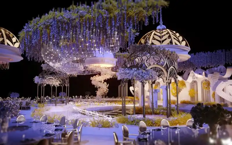 3d婚礼宴会设计效果图