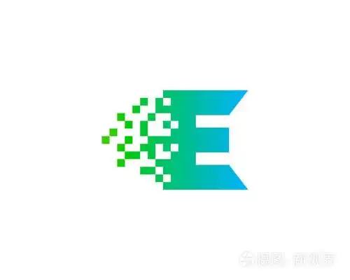 字母e图标标志设计元素