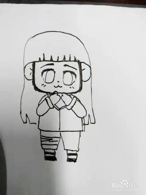 雏田简笔画教程学画火影忍者日向雏田简笔画教程q版雏田简笔画教程