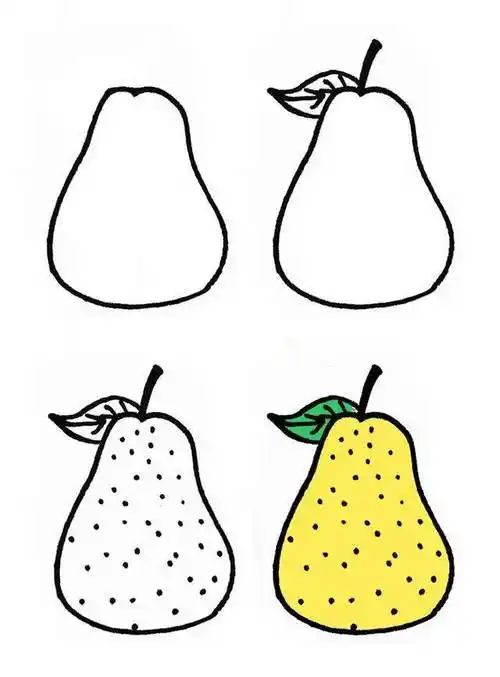 梨的简笔画 梨的简笔画简单又漂亮