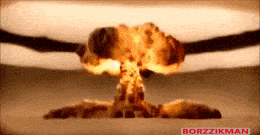 64千米高的蘑菇云,700公里外肉眼观察到冲击波.