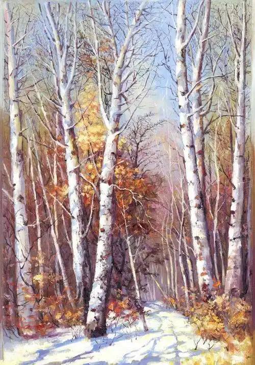 当代风景油画临摹作品水平绝对大师级别赠超高清原件50幅