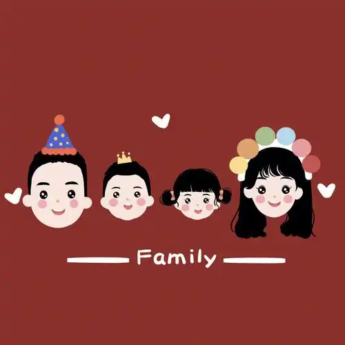 78超个性一家四口头像再也不撞头像啦78