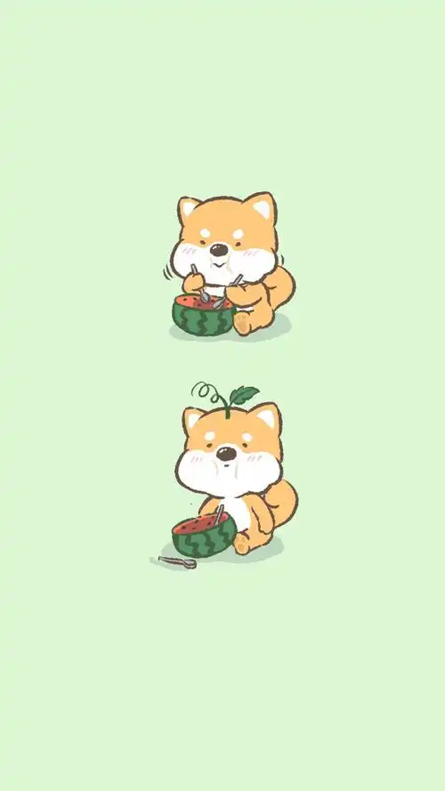 可爱的单身狗卡通壁纸图片