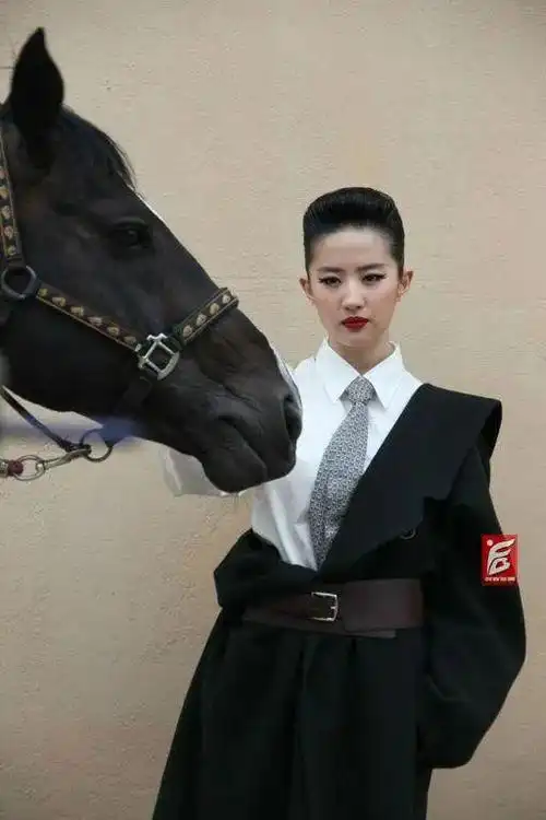 刘亦菲梳大背头化烟熏妆拍大片像假小子仙女颜硬是拍出影楼风