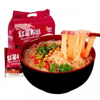新款酸辣粉红薯方便粉丝条速食540g/5连包装