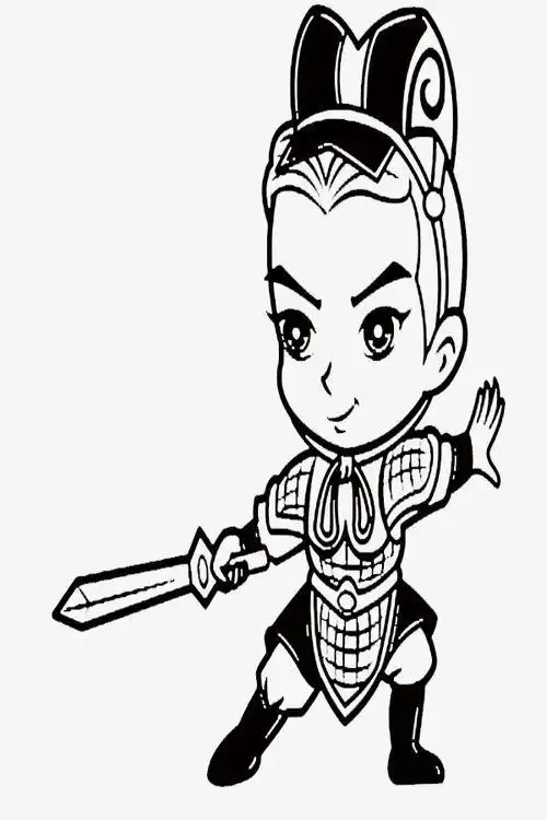 将军简笔画将军简笔画卡通