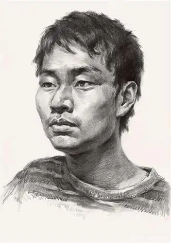 素描人像基础知识:五官的基本比例