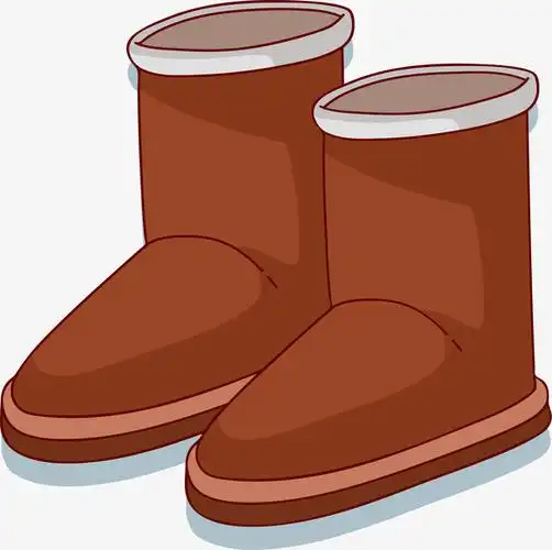 卡通棉鞋矢量图下载