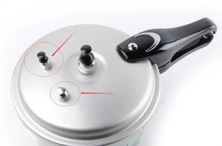 高压锅锅盖上的三个部件分别叫什么?