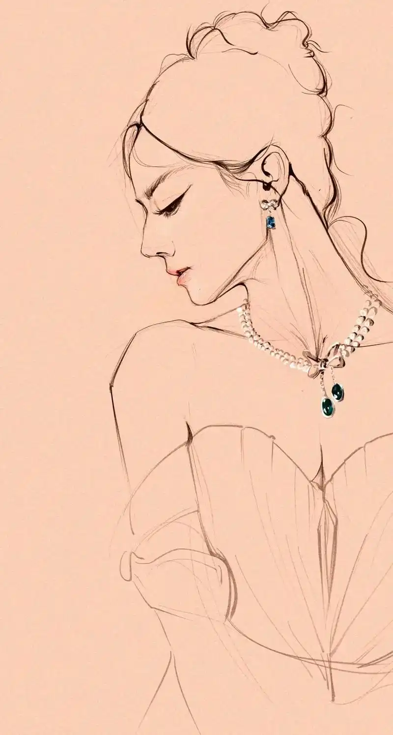 神侧!#迪丽热巴#画画 #绝美 #线稿 #迪丽热巴 - 抖音