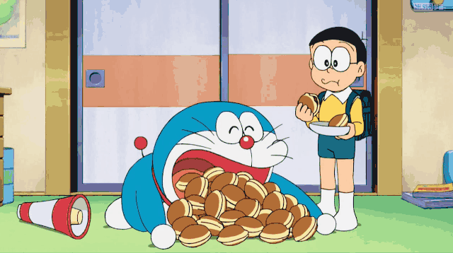 哆啦a梦已经50岁了我们数了数他吃了多少个铜锣烧