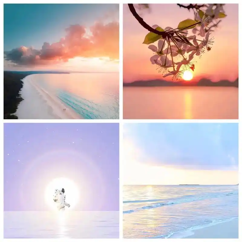 海边日落晚霞 #风景 #头像 - 抖音