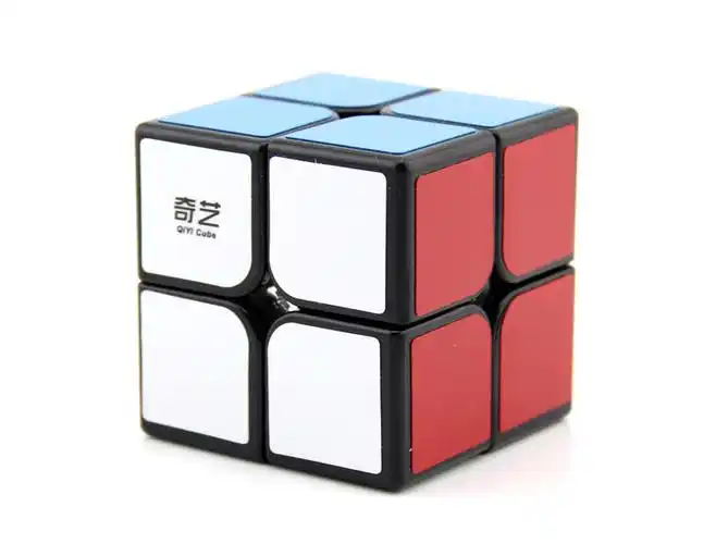 魔方二阶奇艺启迪实色竞速比赛专用顺滑速拧魔方