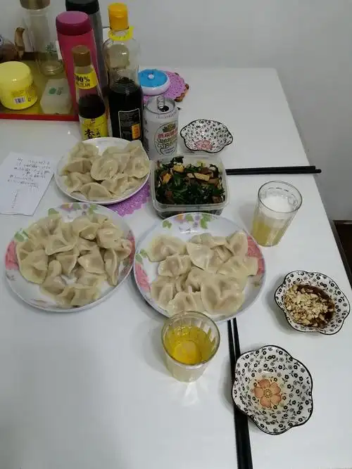 晚餐:立冬吃饺子.