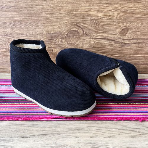 棉鞋中老年保暖帮老人布棉鞋手工老式加绒冬季老北京高帮鞋