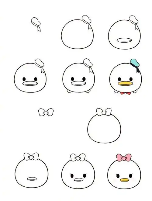 嗷嗷嗷可可爱爱的一组萌物简笔画手把手教你