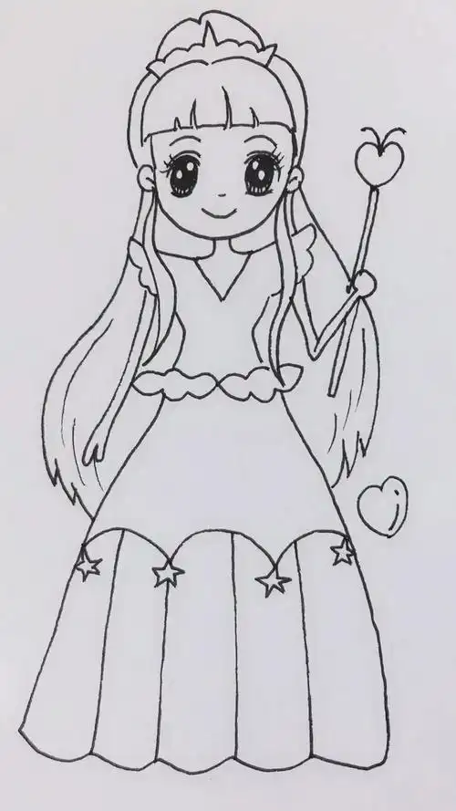 画画原来如此简单#学画公主