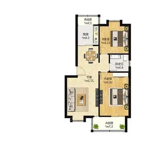 鹿海园二区(鹿海园一里)二手房|鹿海园二区(鹿海园一里) 2室 2厅 95.