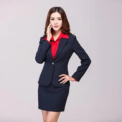 shangguihua尚贵华 2014职业装女装西装套装长袖西服修身长裤西装商务