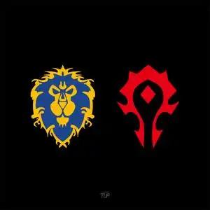 tlp镂空车贴 魔兽世界wow暴雪部落联盟双刀蛋刀游戏阵营标志贴纸