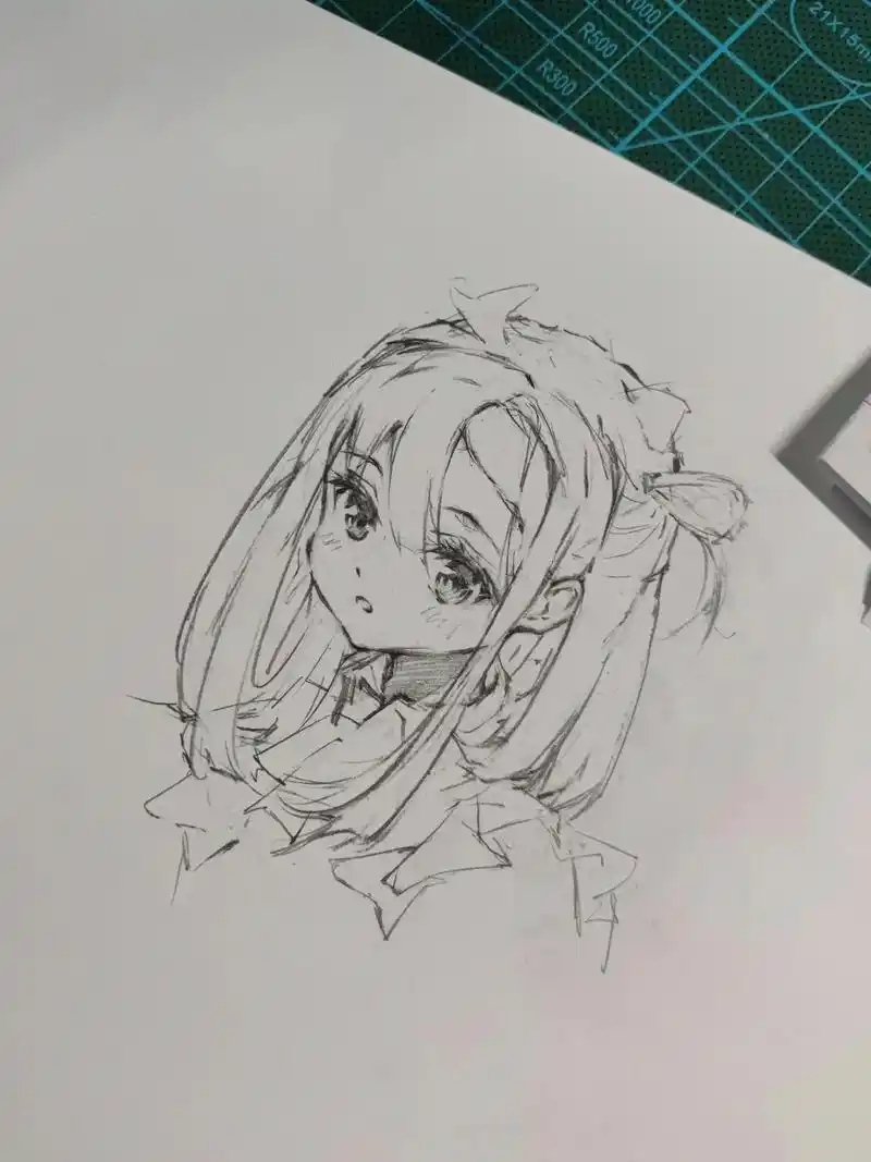 绘画 #手绘#铅笔画动漫 #黑白动漫画#绘画过程  anm - 抖音