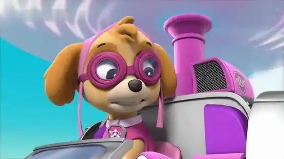 汪汪队立大功天天的眼镜就是望远镜哦还能标注距离厉害