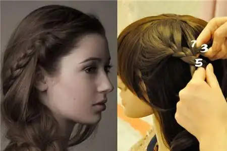 侧边编发可爱小辫子披发 青春就应该美得出众